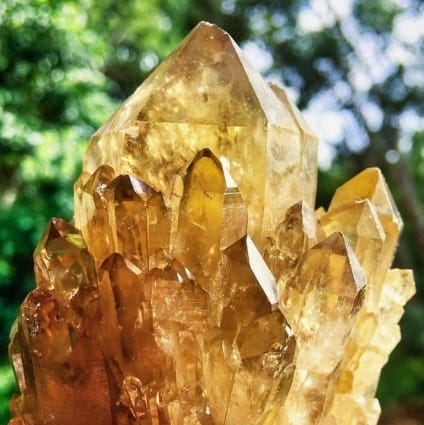 citrine crystal cluster