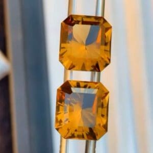 faceted citrine