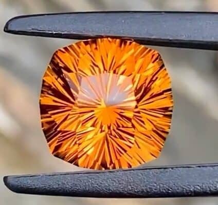 faceted madeira citrine