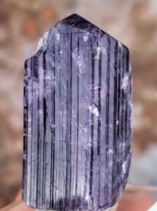 purple scapolite crystal