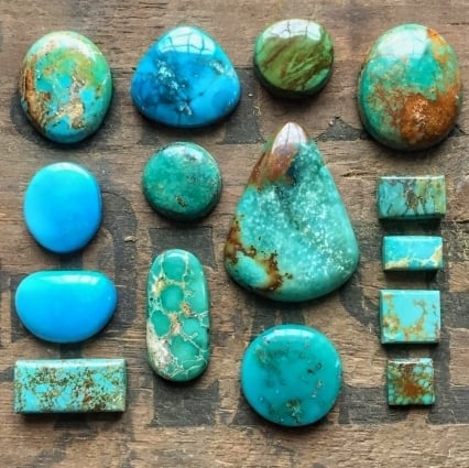 turquoise cabochons