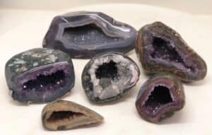 cut and polished geodes