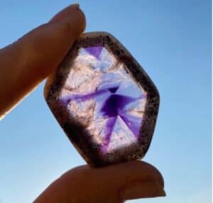 trapiche amethyst crystal
