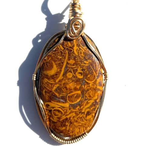 Coquina Jasper pendant