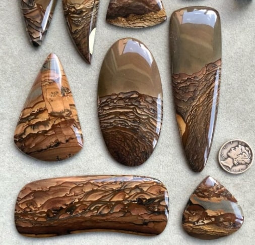 Deschutes Jasper cabochons