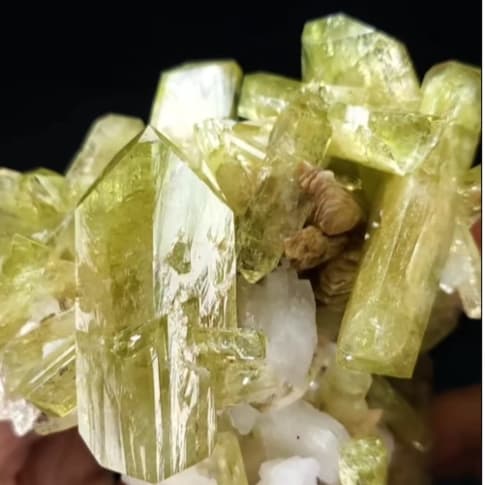 brazilianite crystal cluster