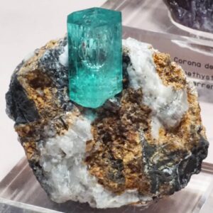 emerald crystal on matrix
