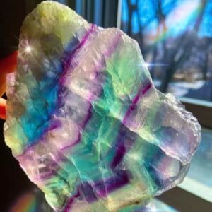 rainbow fluorite crystal