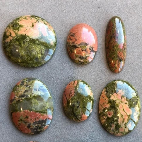 unakite cabochons