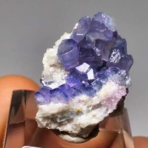 purple apatite specimen
