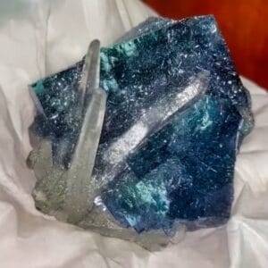 blue fluorite crystal